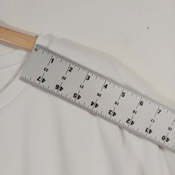 Perfect Moment, Ski Wear, XL "Misty" Sweatshirt, White Terry, Relaxed Silhouette - Picture 8 of 12